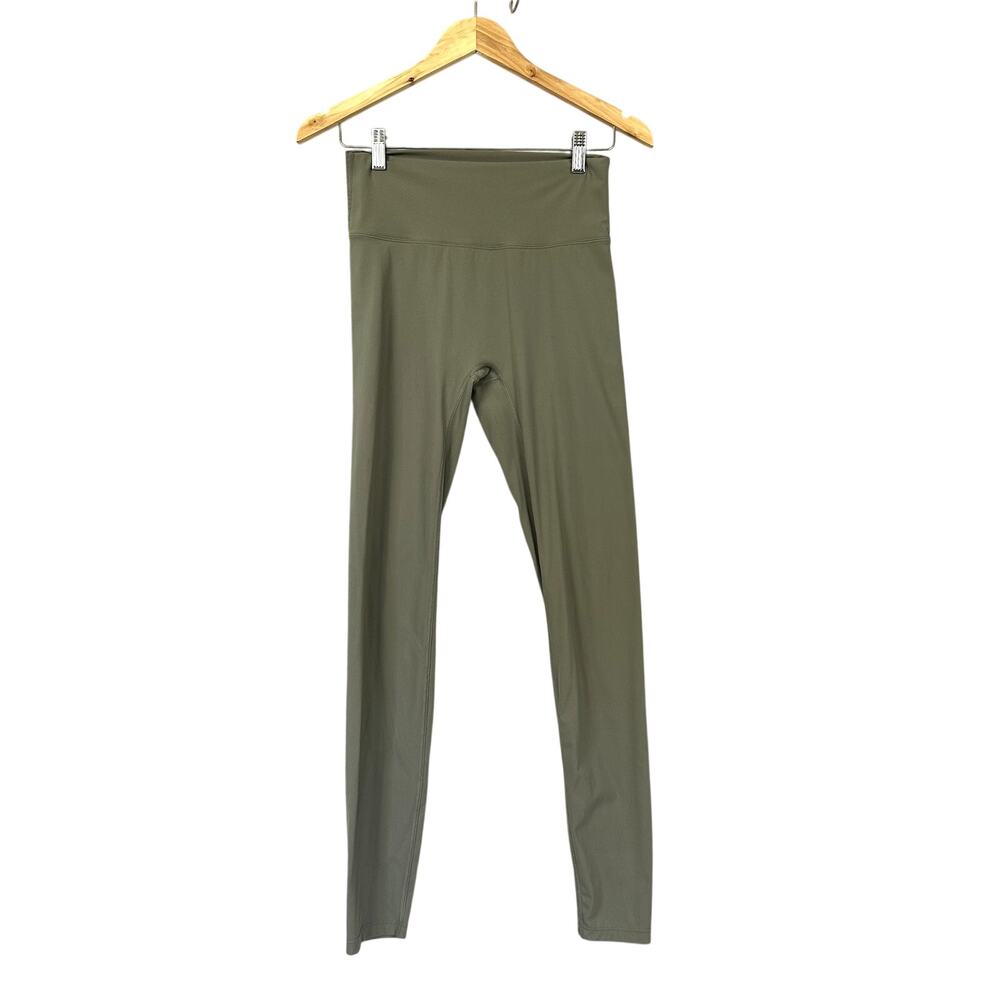 ADANOLA Leggings Size Large Olive Green Full Length Athletic Athleisure Gym